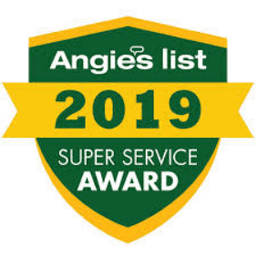 Angie's List 2019 Super Service Award badge.