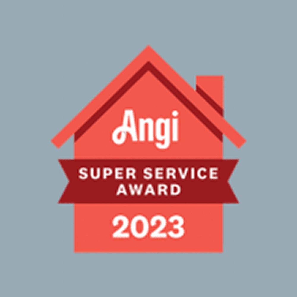 Angi Super Service Award 2023 logo.