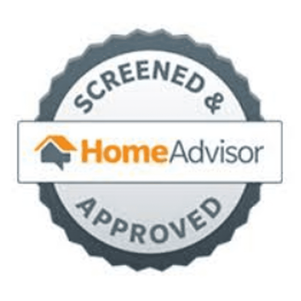 HomeAdvisor screened and approved badge logo.