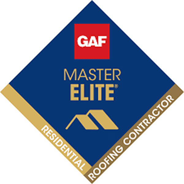 GAF Master Elite roofing contractor badge.